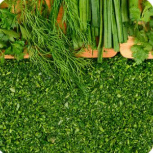 سبزیجات خرد شده